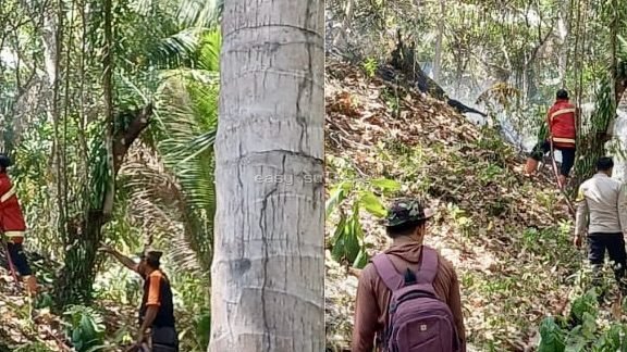 Kebakaran kebun di Desa Olonggata, Parigi Moutong.