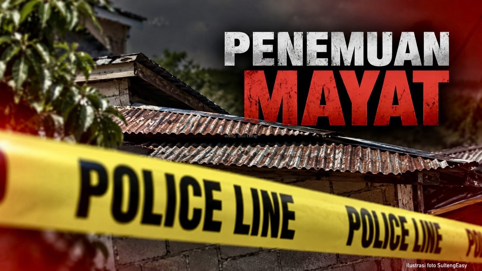 penemuan pria meninggal di Palu Barat.