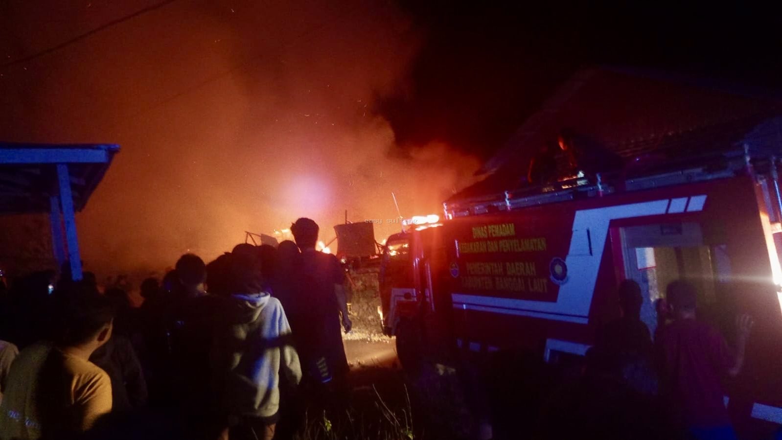 Kebakaran rumah di Tinakin Laut, Banggai Laut.
