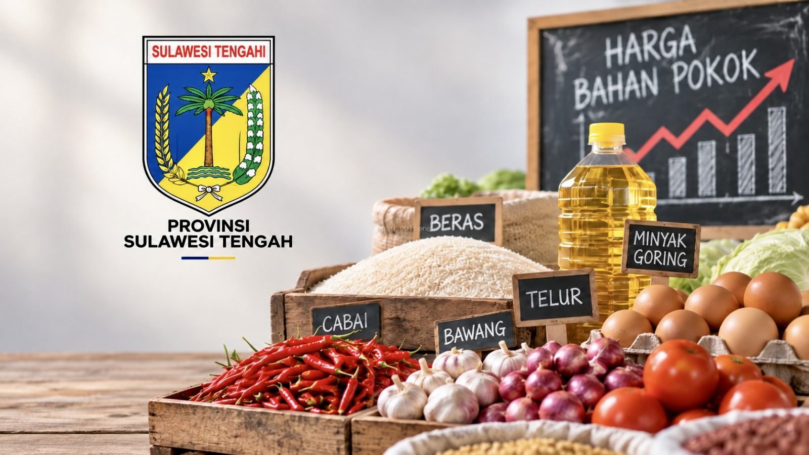 Harga bahan pangan di Sulawesi Tengah.