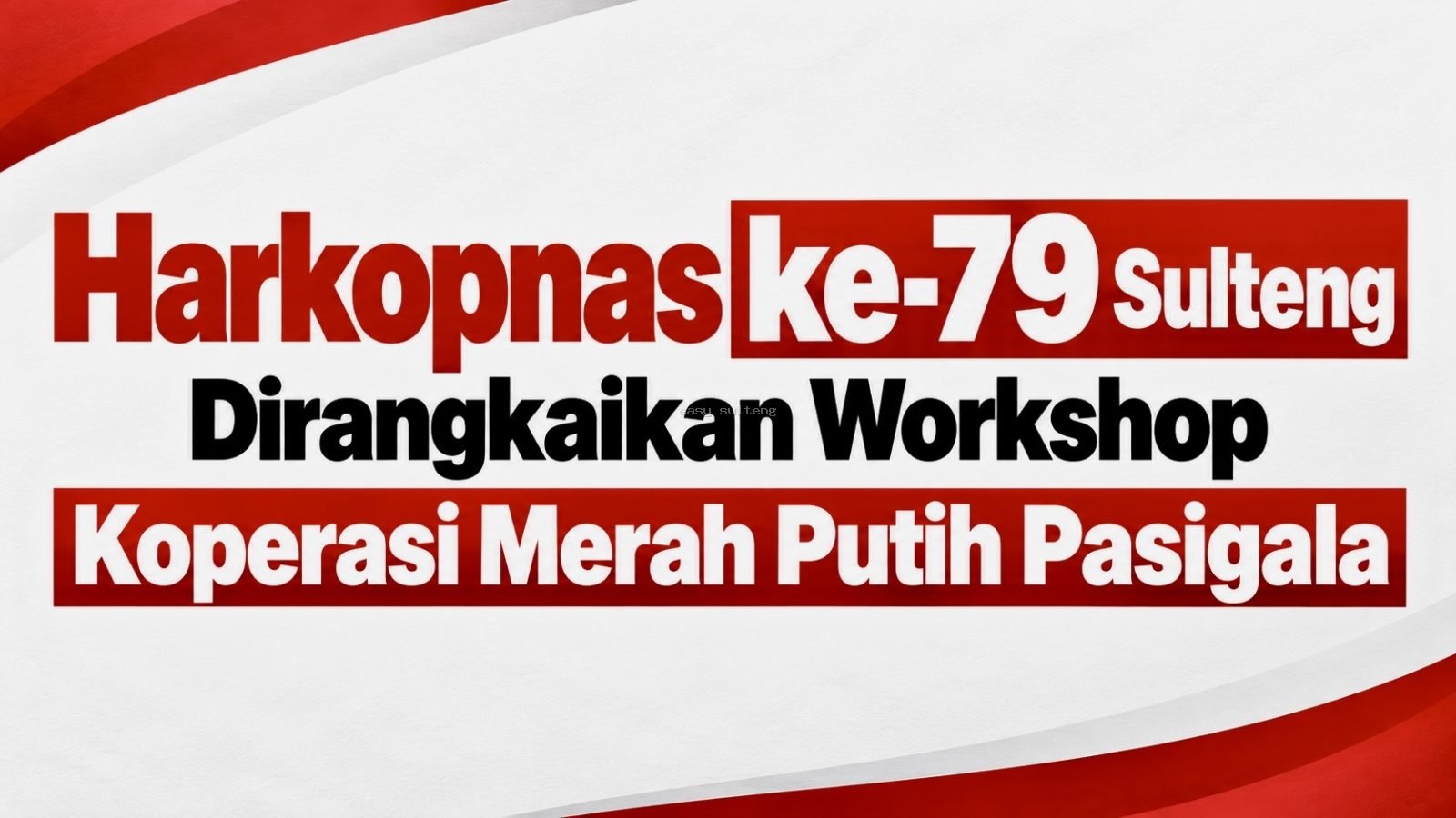 Peringatan Harkopnas ke-79 Sulawesi Tengah di Palu.
