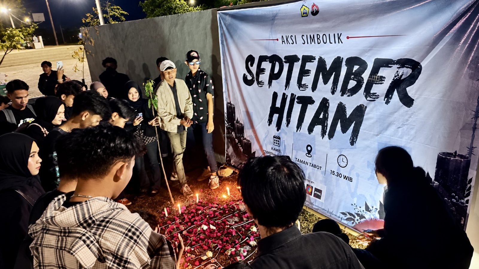 Aksi September Hitam mahasiswa Universitas Bengkulu.