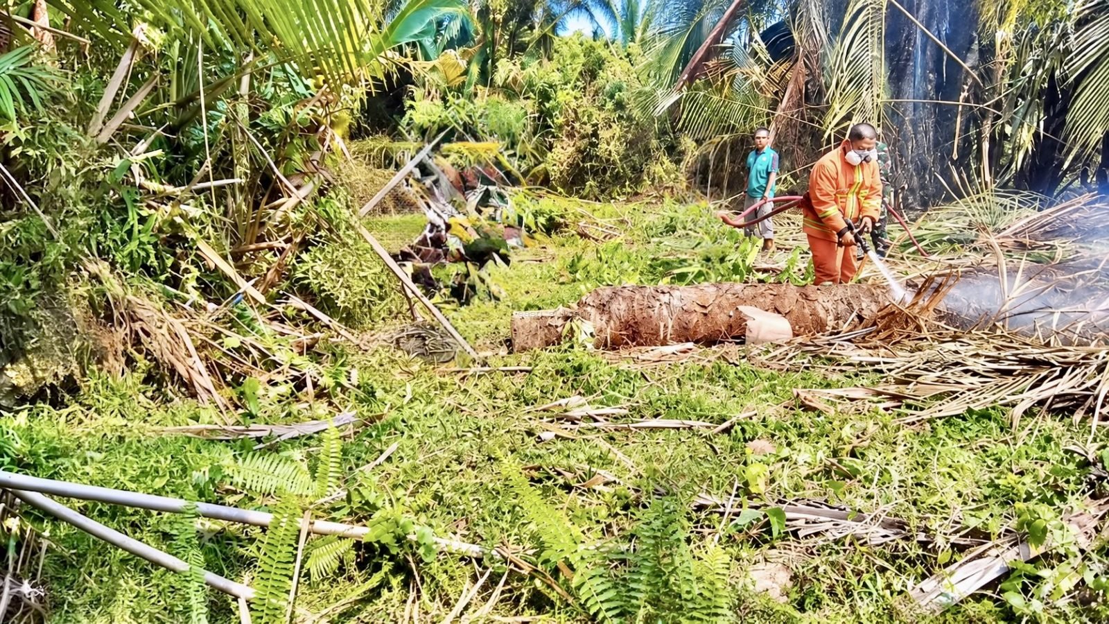 Kebakaran kebun di Uentanaga Atas, Tojo Una-Una.
