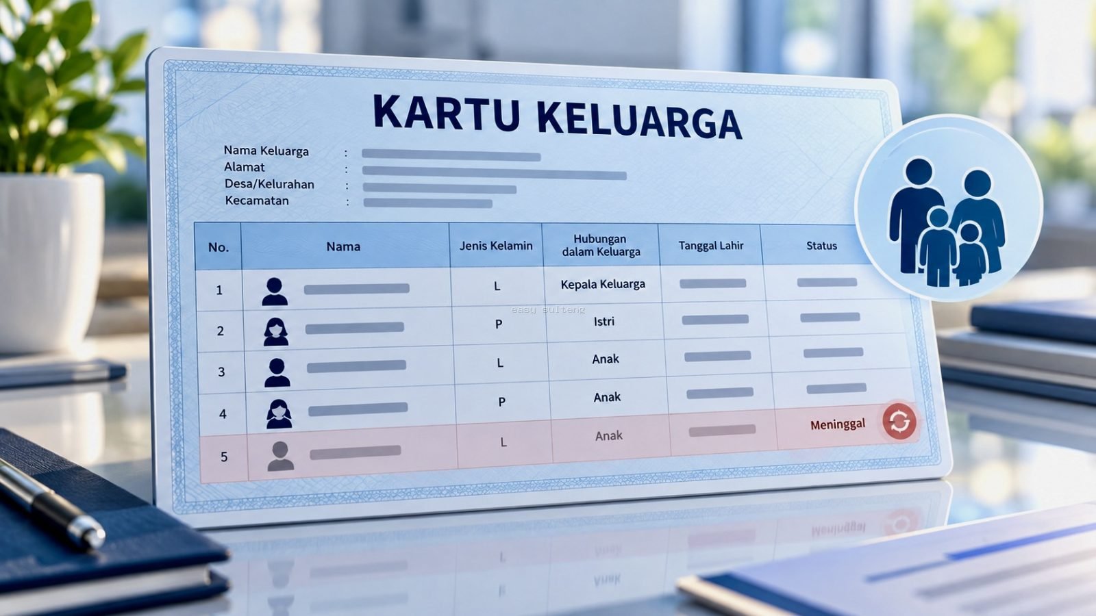 Anggota Keluarga Meninggal Masih Ada di KK? Ini Cara Memperbarui Datanya
