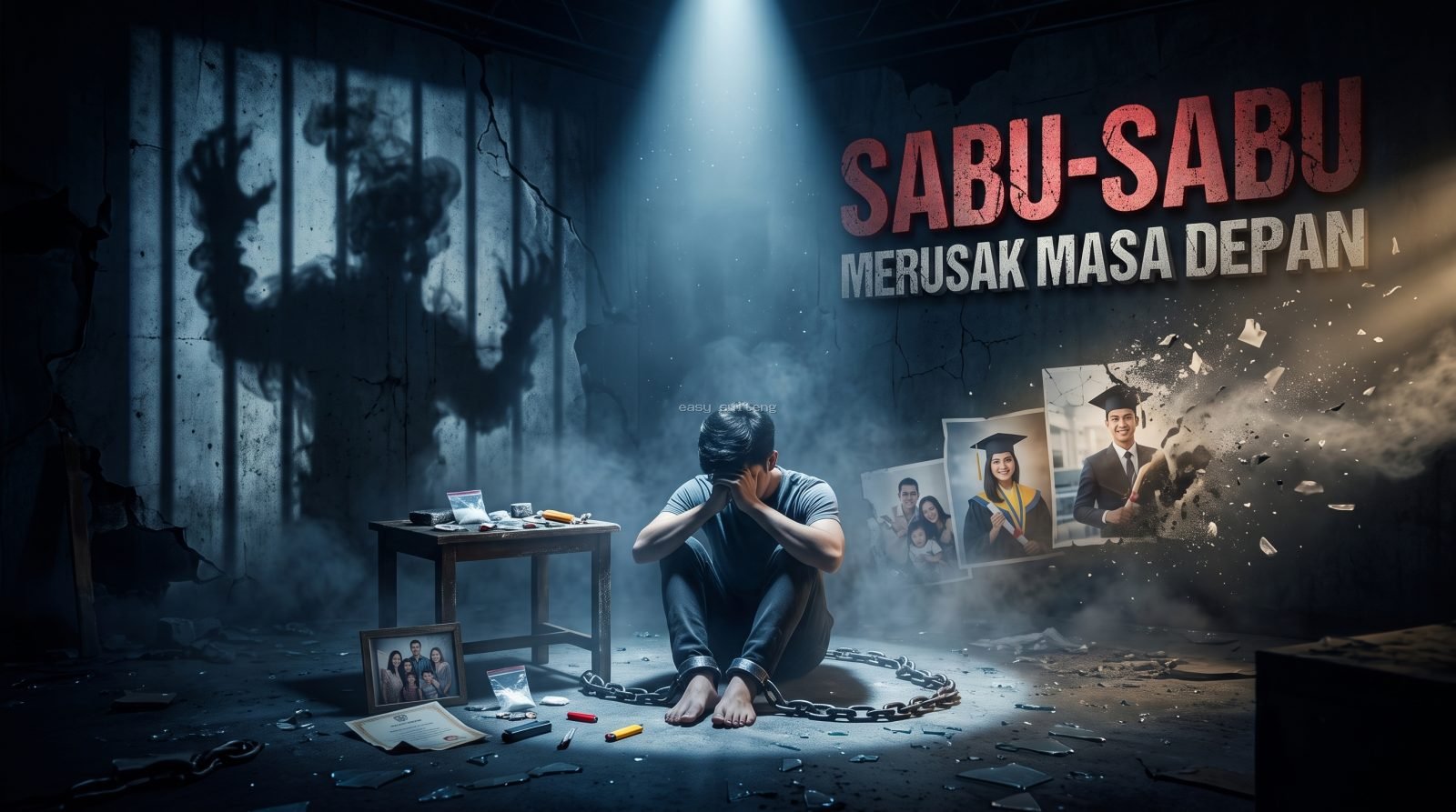 Kasus narkotika sabu, obat keras THD dapat merusak masa depan.