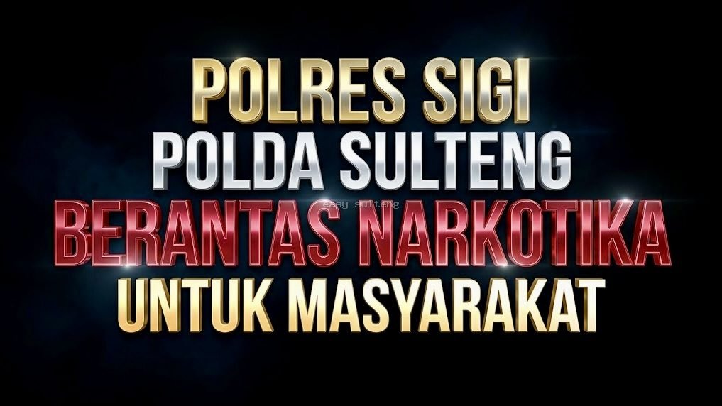 Polres Sigi Polda Sulteng Berantas Narkotika Untuk Masyarakat