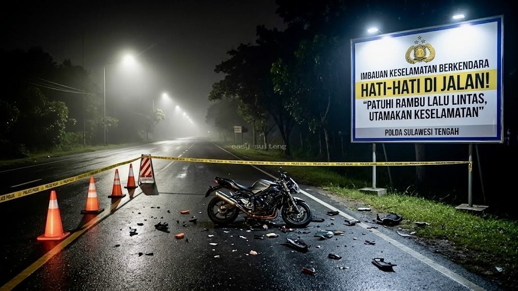Penanganan kecelakaan lalu lintas di jalan raya dan imbauan keselamatan berkendara bagi pengguna jalan di wilayah